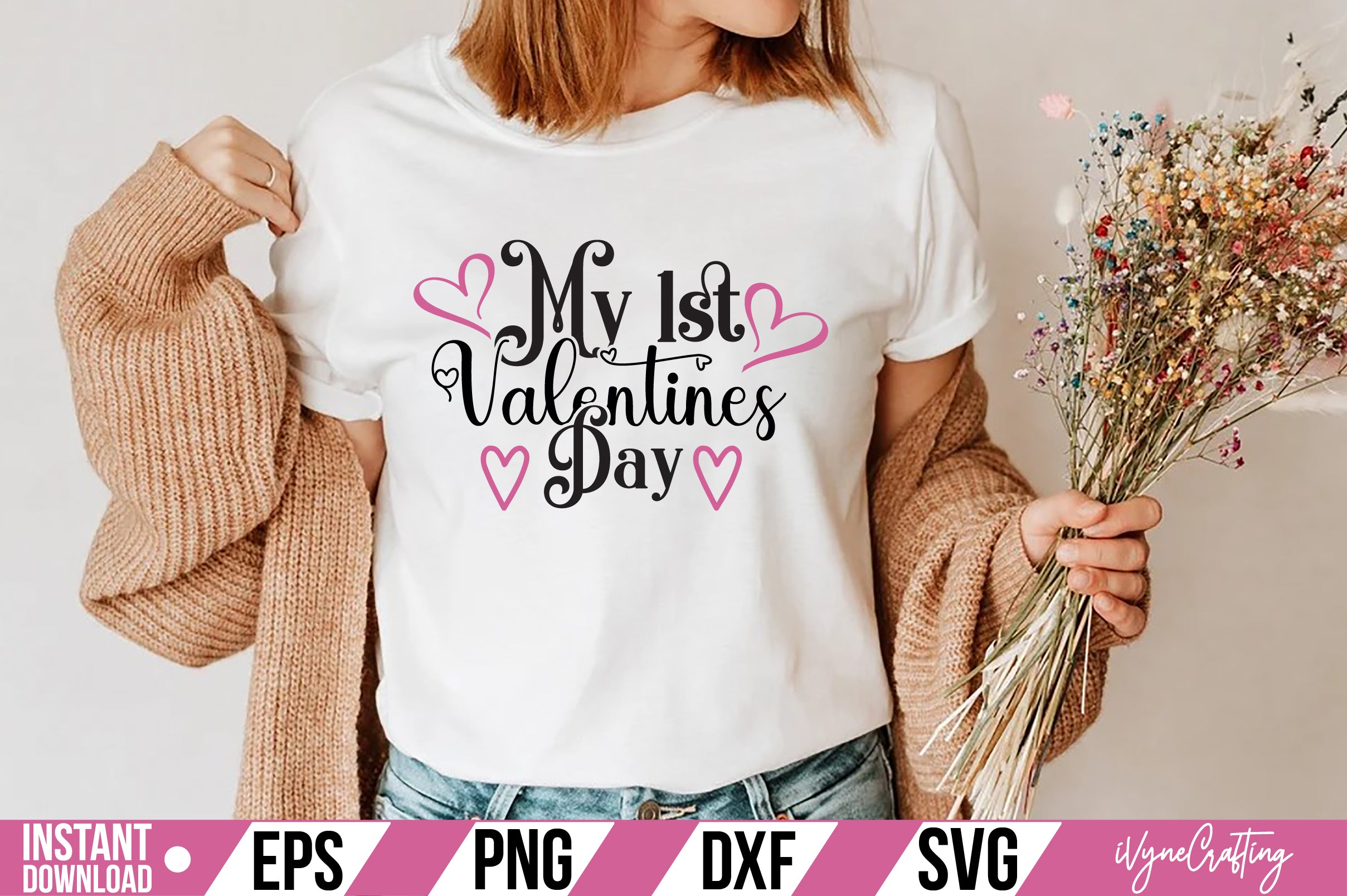 My 1st Valentines Day SVG Cut File