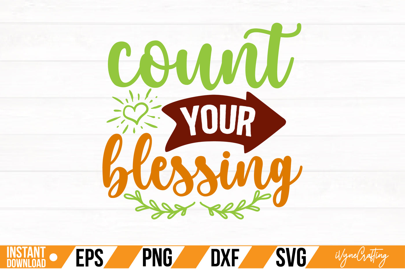 count your blessing SVG Cut File