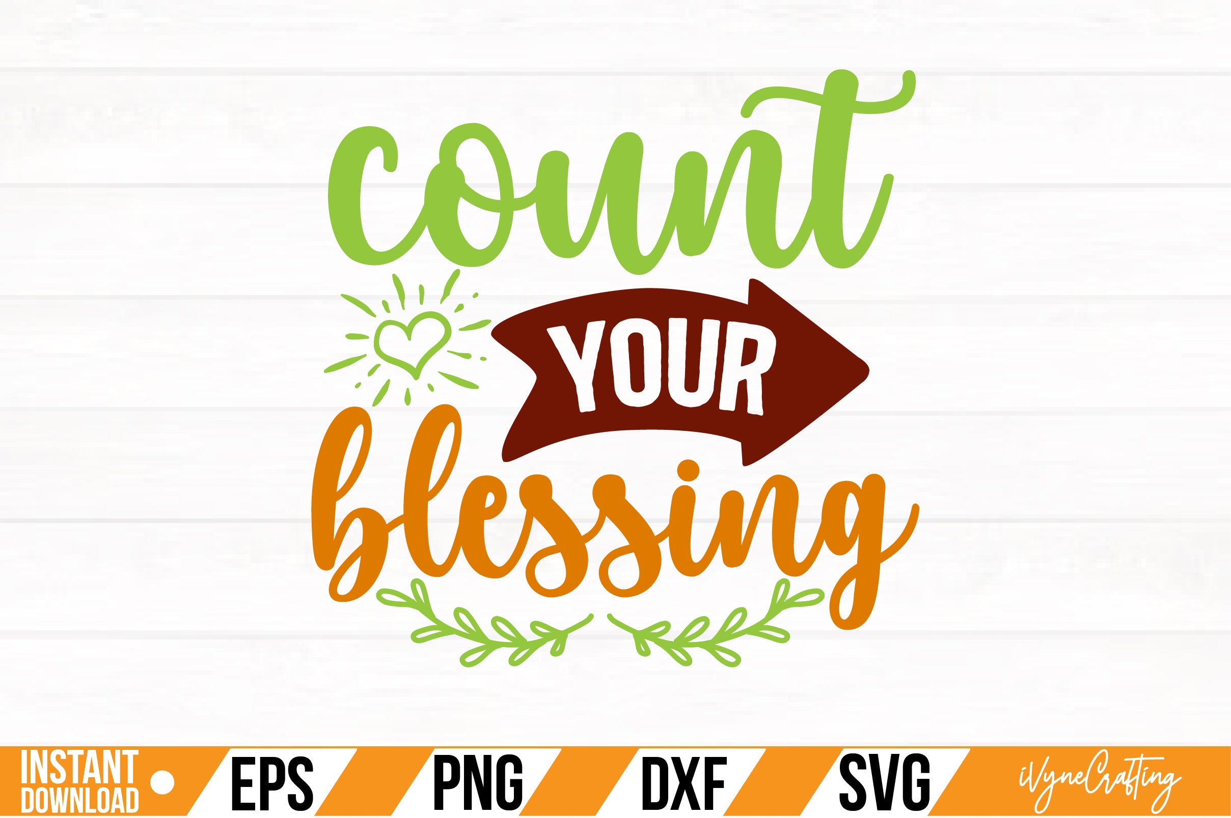 count your blessing SVG Cut File