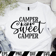 Camper sweet camper  SVG Cut File