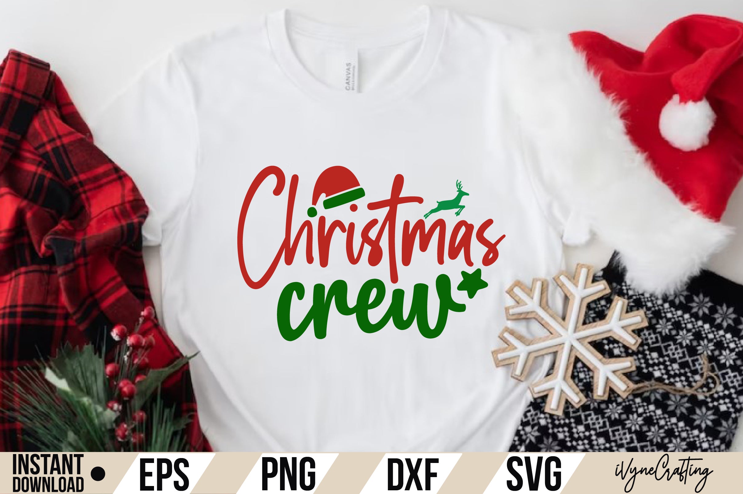 Christmas Crew SVG Cut File | iVyneCrafting