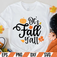 it's fall y'all  SVG Cut File