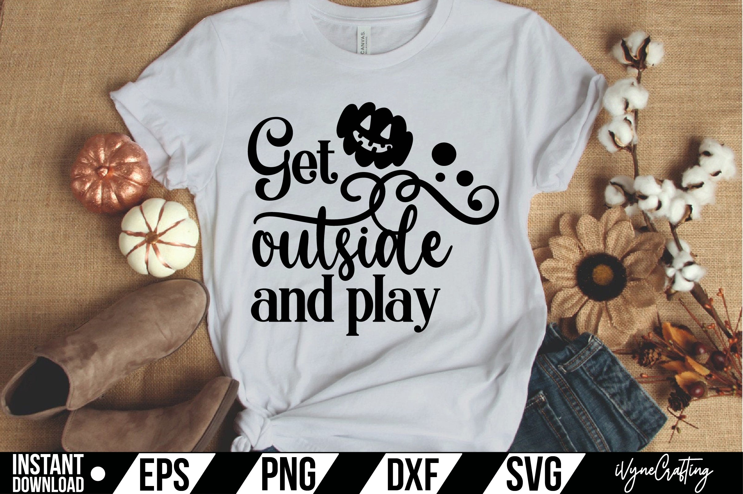 Get outside and play SVG Cut File