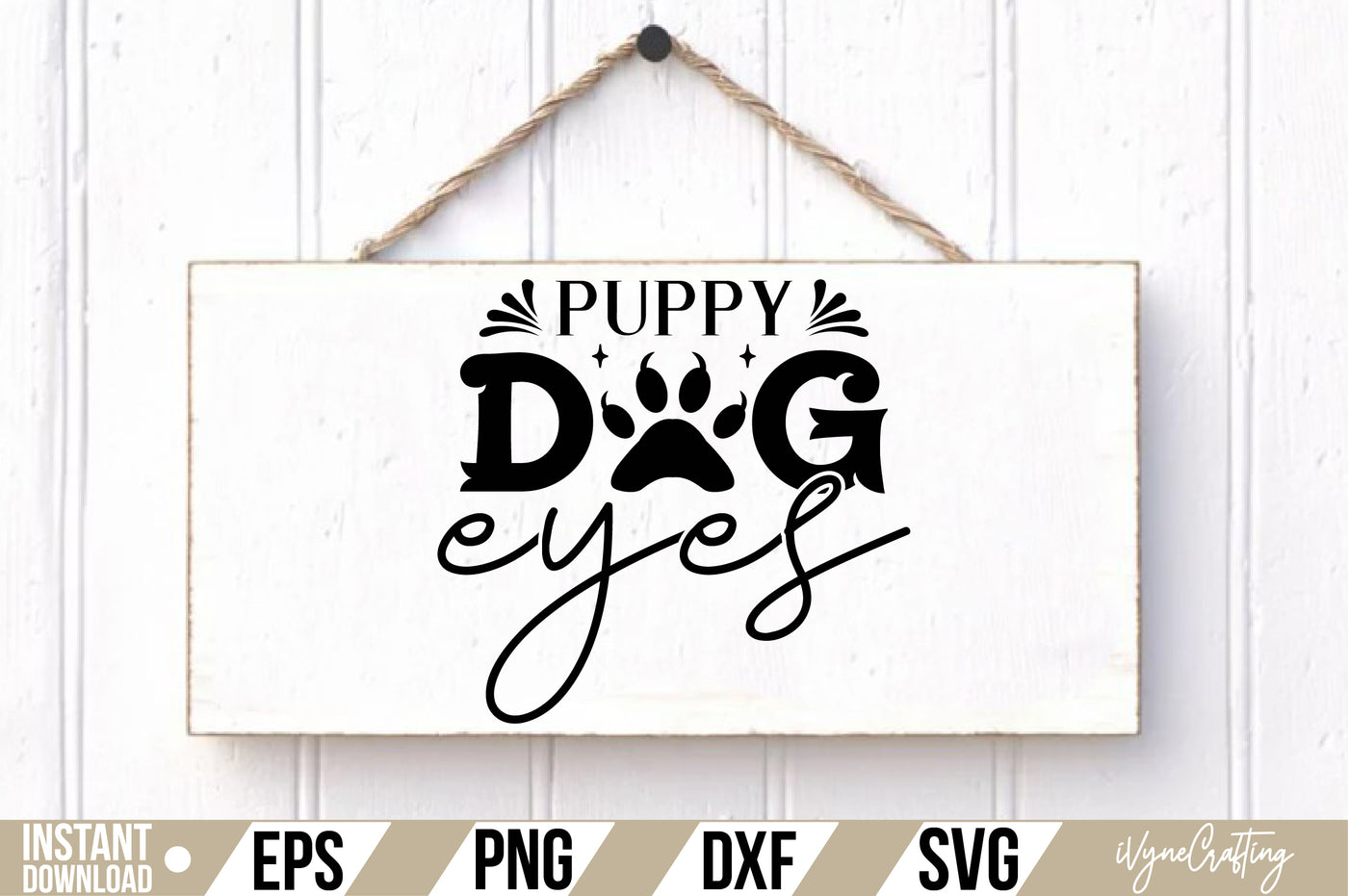 Puppy Dog Eyes SVG Cut File