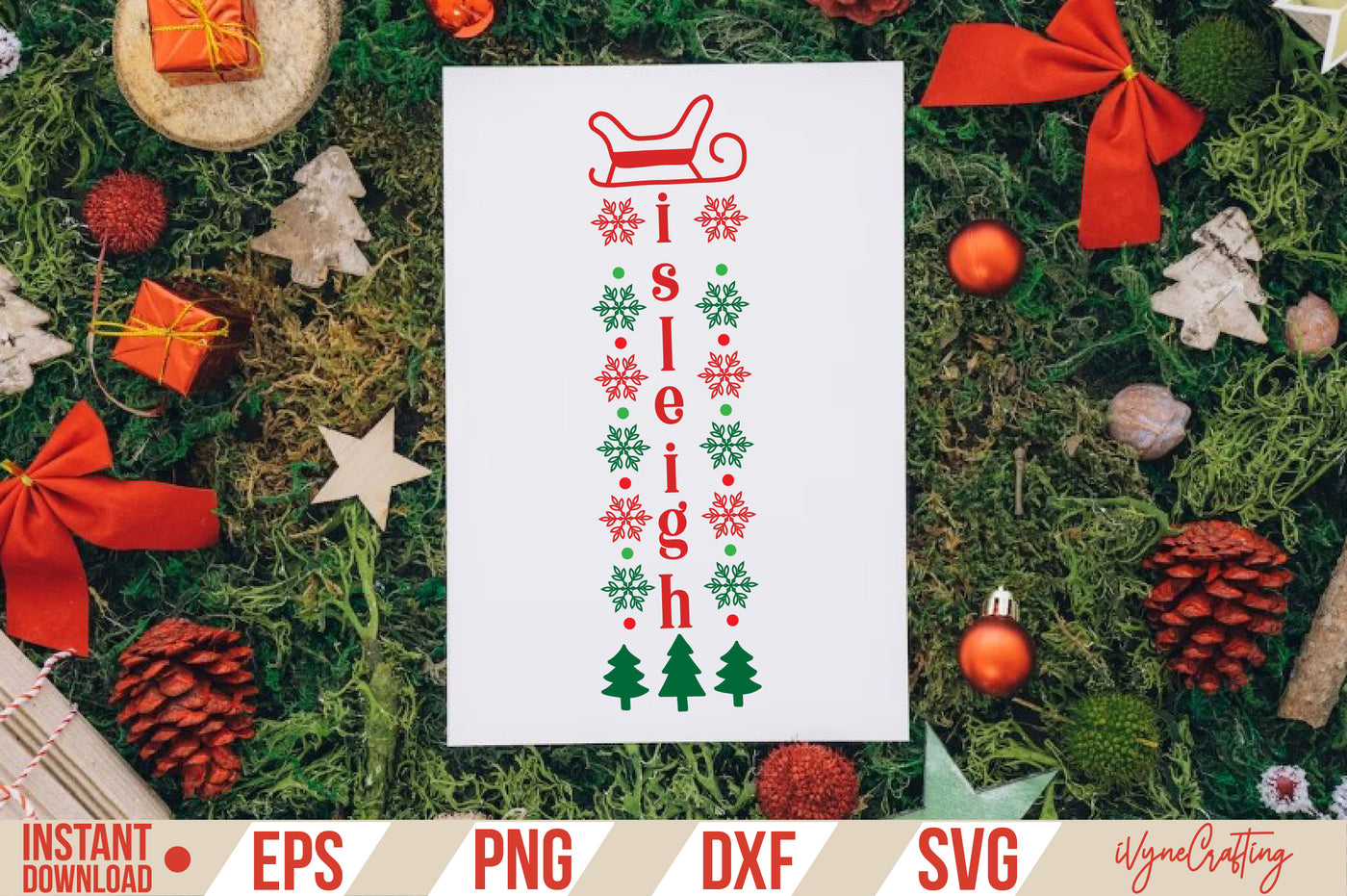 i sleigh SVG Cut File