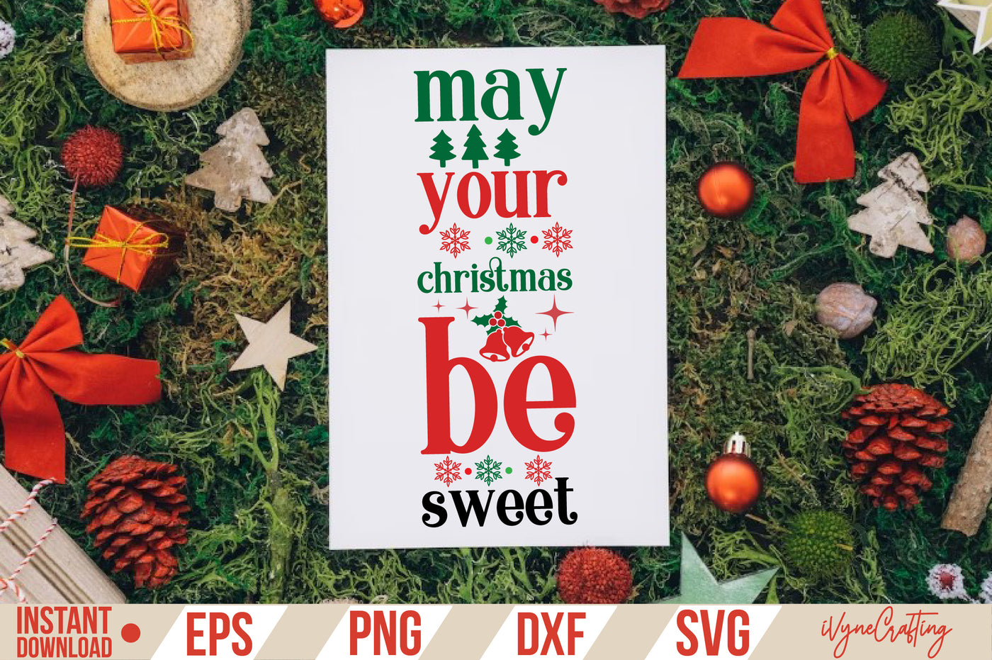 may your christmas be sweet SVG Cut File