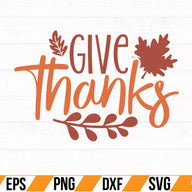 give thanks SVG Cut File