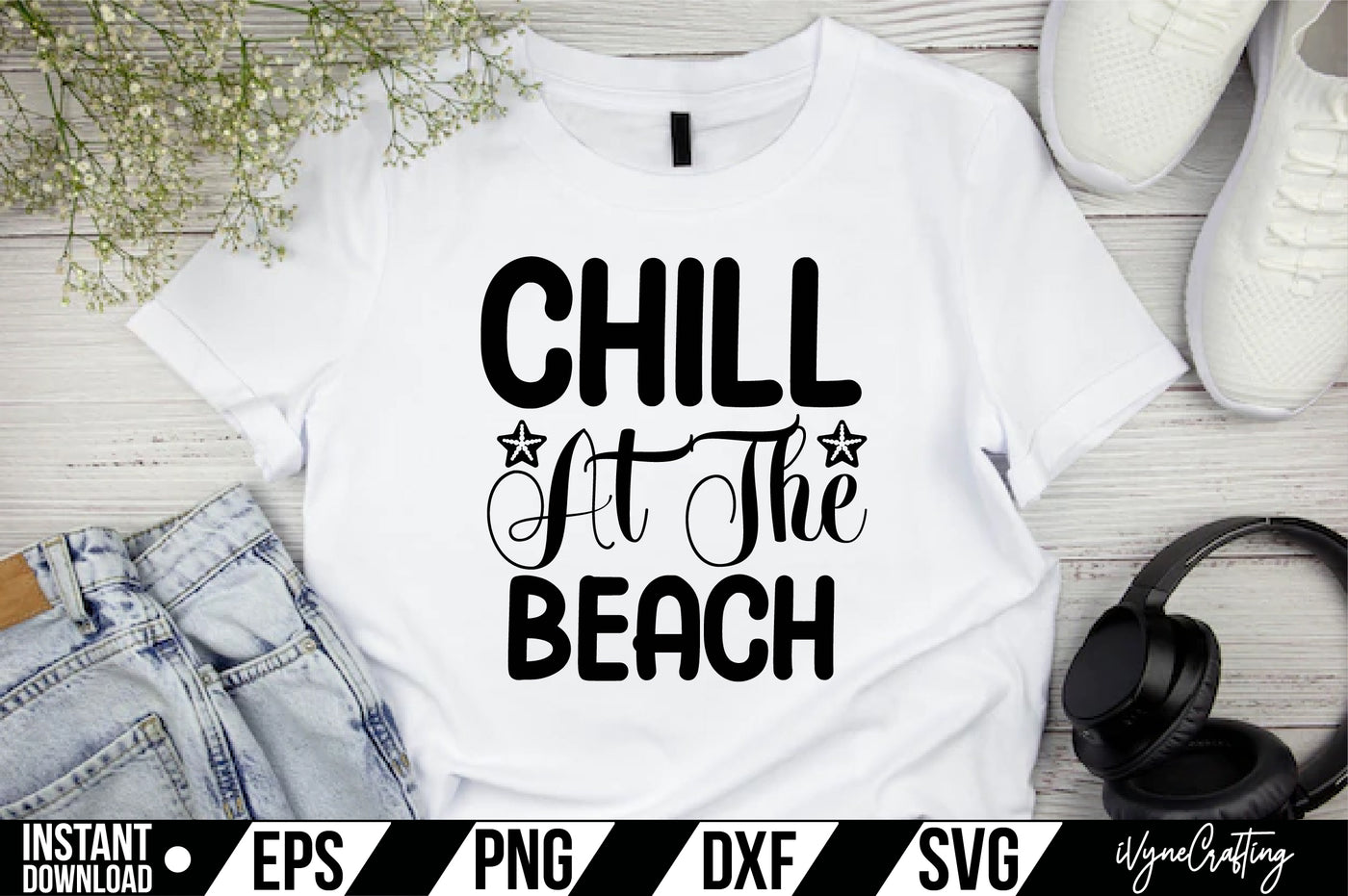 Chill At The Beach  SVG Cut File