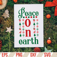 Peace on earth SVG Cut File