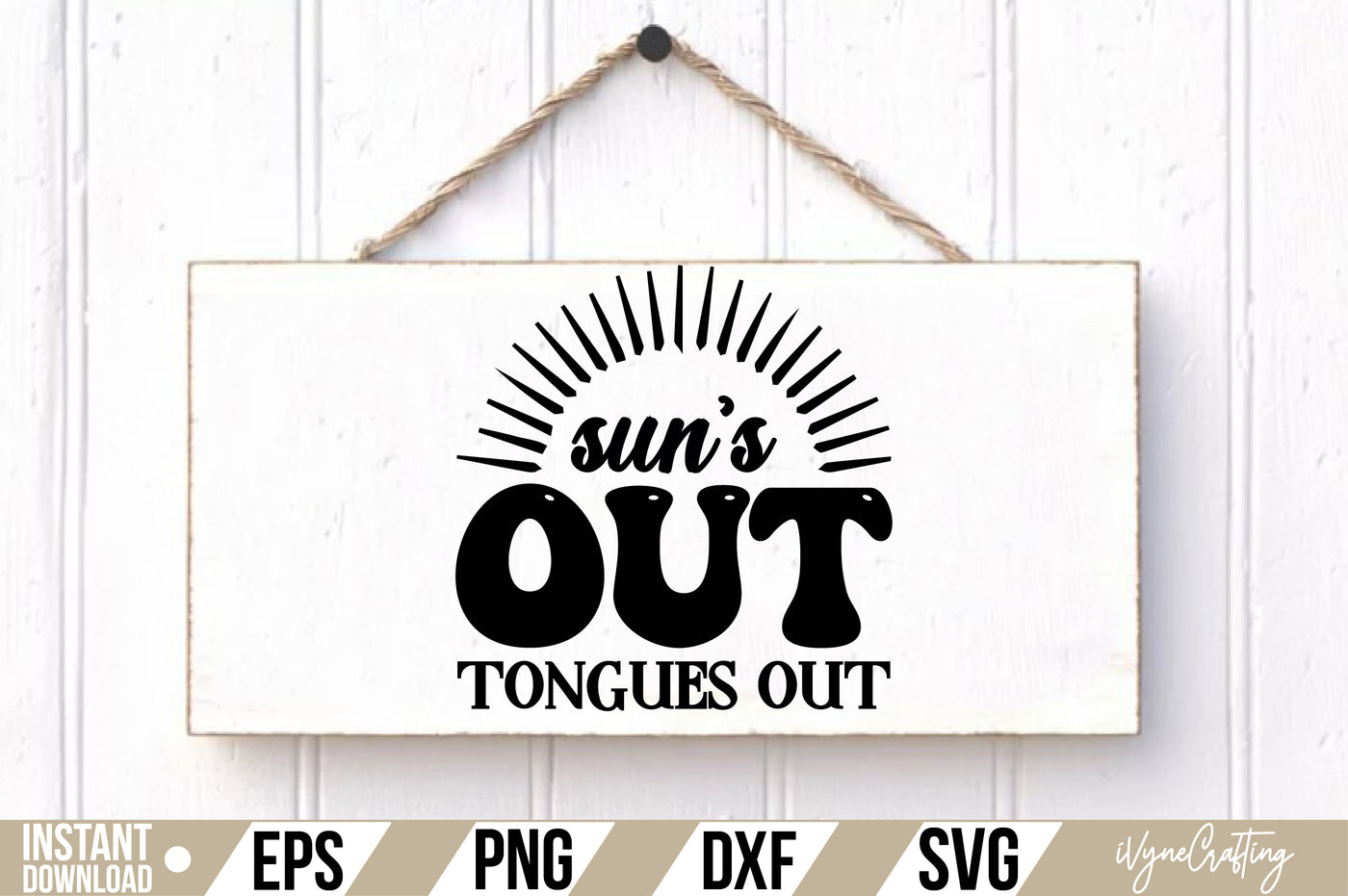 sun's out tongues out SVG Cut File