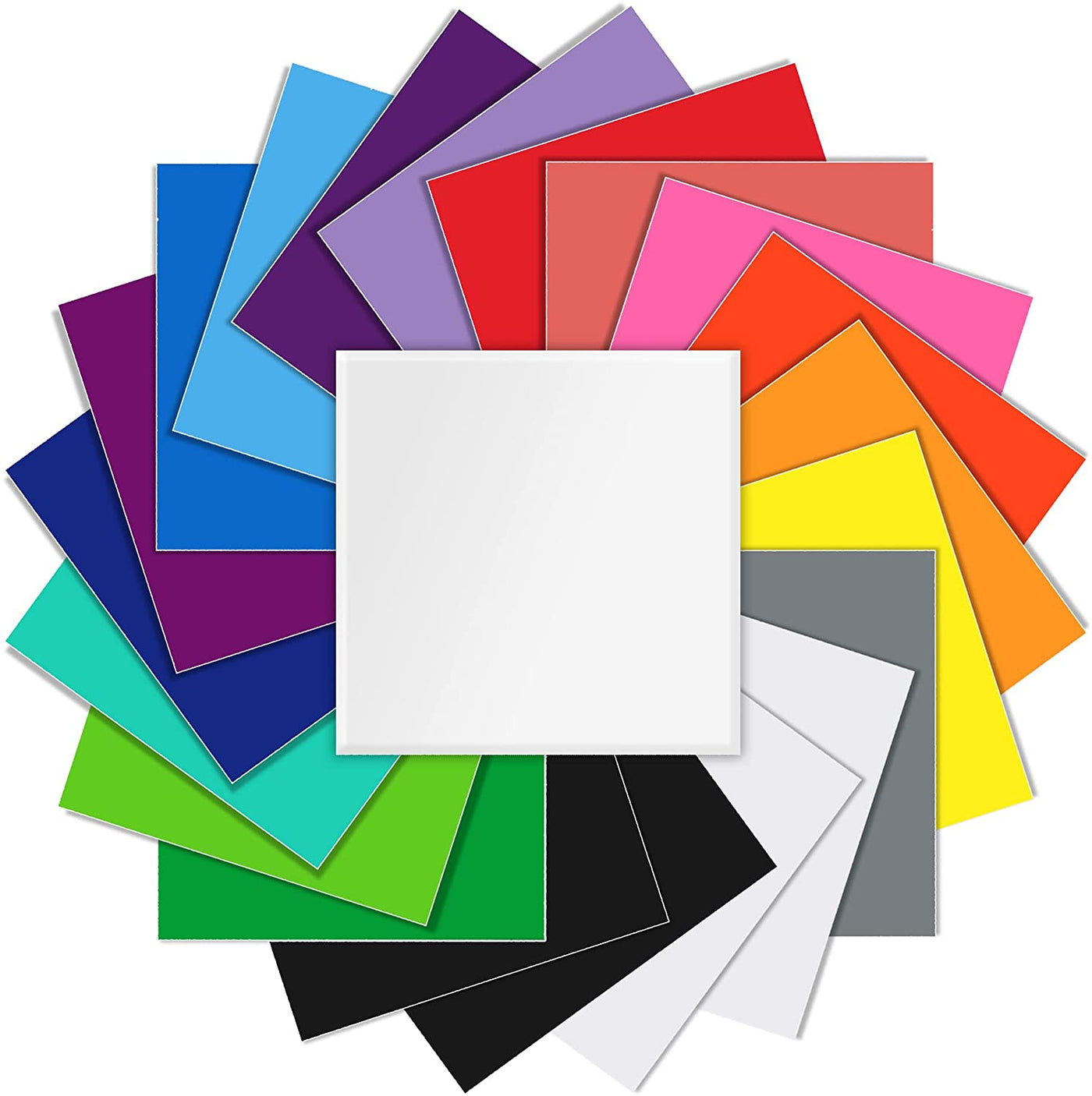 iVyne 20 pcs Multicolor Permanent Adhesive Vinyl for Cricut & Silhouette Machines